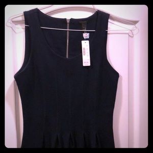 J. Crew Navy zipper dress NWT